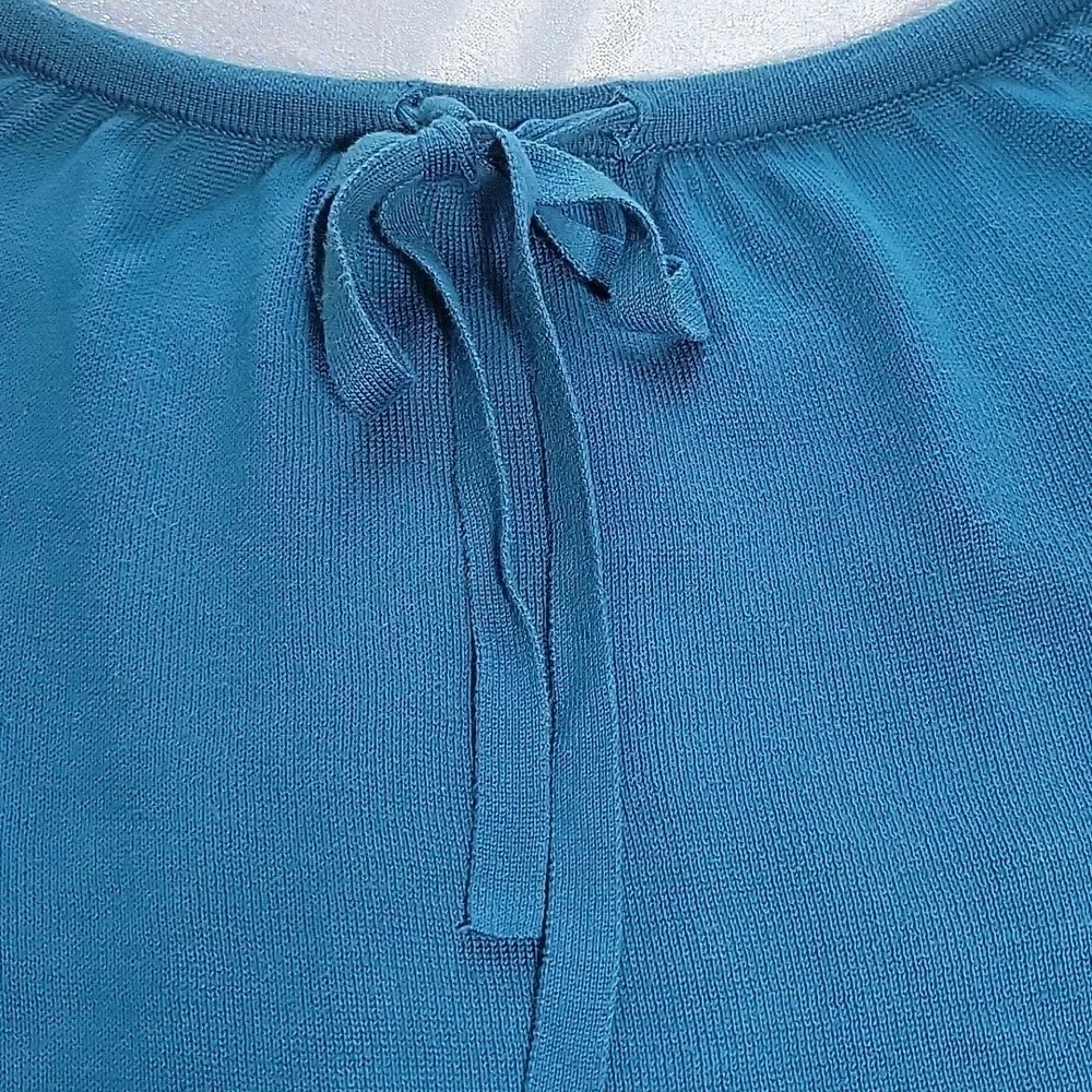 Y2k Vintage Juicy Couture Blue Cotton Button Up Cardigan Sweater SZ:M - Picture 11 of 11